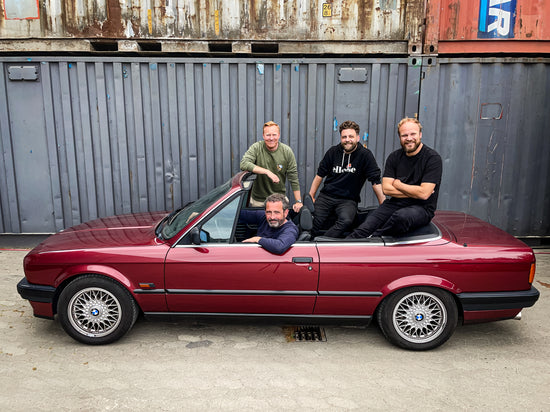 Nils Petter Bro, Anders Richter, Anders Breinholt, Christian Grau er holdet bag Bilklubben Podcast